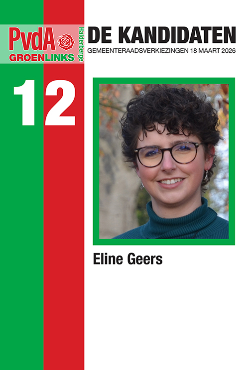 Eline Geers, de nr.12 op de lijst van PvdA-GroenLinks Halderberge